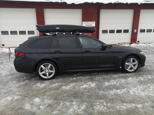 BMW 5-serie med Thule Flow